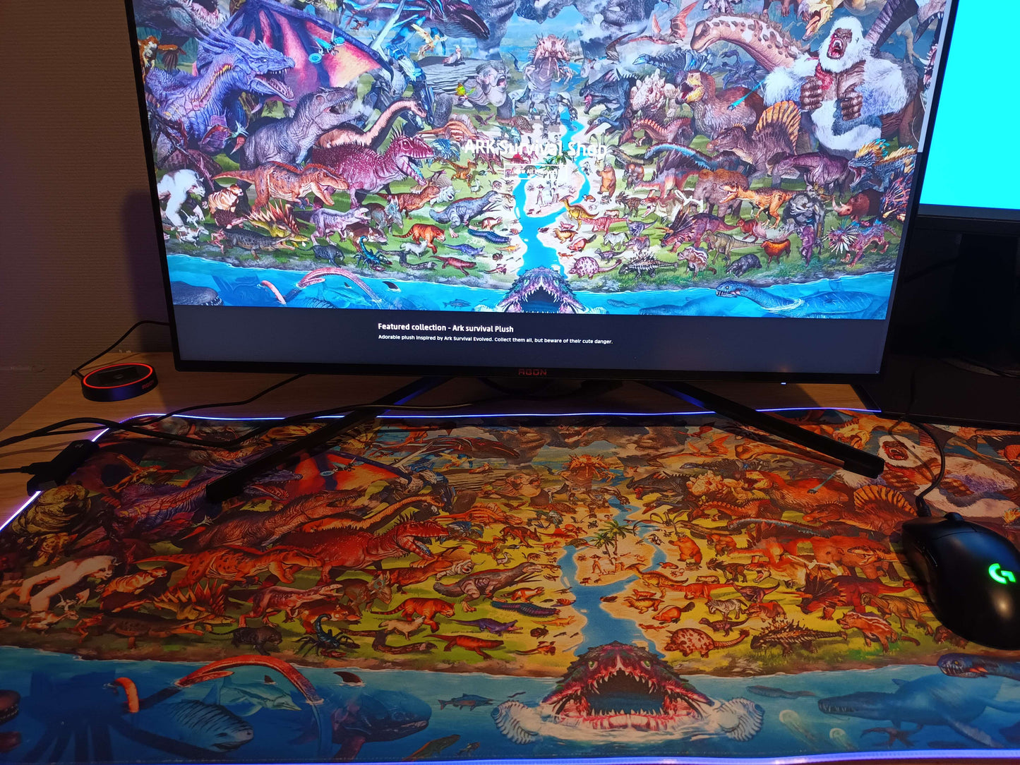 ARK Survival Evolved & Ascended RGB-Mauspad